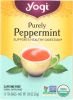 YOGI TEAS: Organic Herbal Tea Caffeine Free Purely Peppermint (16 Tea Bags)