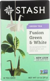 STASH TEA: Fusion Green & White Tea 18 Tea Bags (1 oz)