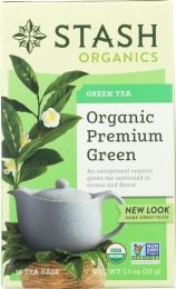STASH TEA: Organic Premium Green Tea 18 Tea Bags (1.1 oz)