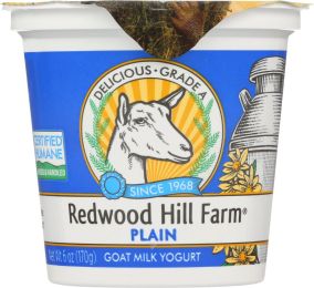 REDWOOD HILL FARM: Plain Goat Milk Yogurt (6 oz)