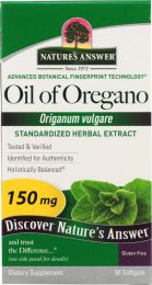 NATURE'S ANSWER: Oil of Oregano Origanum Vulgare 150 Mg (90 Softgels)