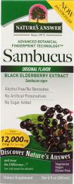 NATURE'S ANSWER: Sambucus Nigra Black Elder Berry Extract 5000 mg (8 oz)