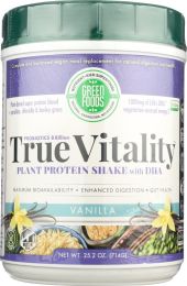 GREEN FOODS: True Vitality Plant Protein Shake with DHA Vanilla (25.2 oz)
