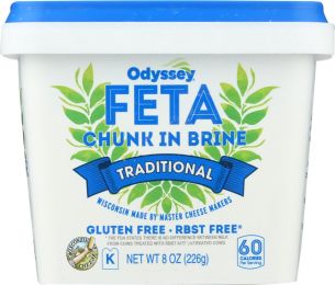 ODYSSEY: Traditional Feta Chunk in Brine Cheese (8 oz)