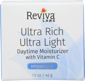 REVIVA LABS: Ultra Rich Ultra Light Daytime Moisturizer with Vitamin C (1.50 oz)