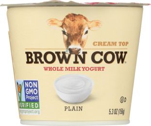 BROWN COW: Yogurt Plain Smooth and Creamy Cream Top (5.3 oz)