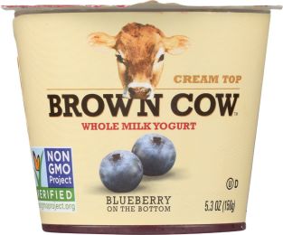 BROWN COW: Yogurt Blueberry On The Bottom Cream Top (5.3 oz)