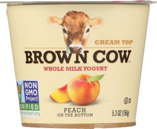 BROWN COW: Yogurt Peach On The Bottom Cream Top (5.3 oz)