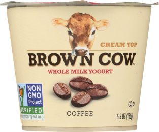 BROWN COW: Cream Top Whole Milk Yogurt Coffee (5.3 oz)