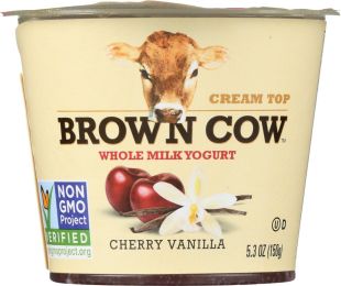 BROWN COW: Yogurt Cherry Vanilla Cherry On The Bottom Cream Top (5.3 oz)