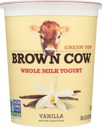 BROWN COW: Cream Top Whole Milk Yogurt Vanilla (32 oz)