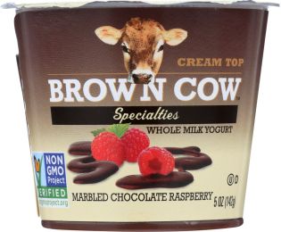 BROWN COW: Yogurt Marbled Chocolate Raspberry (5 oz)