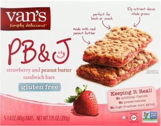 VANS: PB&J Strawberry and Peanut Butter 5 Sandwich Bars (7.05 oz)