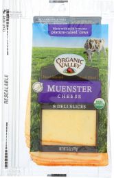 ORGANIC VALLEY: Organic Muenster Cheese Slices (6 oz)