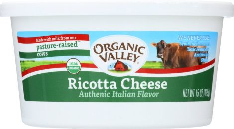 ORGANIC VALLEY: Whole Milk Ricotta Cheese (15 oz)