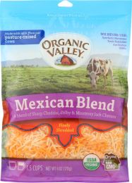 ORGANIC VALLEY: Fancy Shredded Mexican Blend Cheese (6 oz)