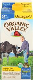 ORGANIC VALLEY: Omega-3 Reduced Fat 2% Milk (64 oz)