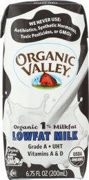 ORGANIC VALLEY: Milk Aseptic Organic 1% Lowfat (81 oz)