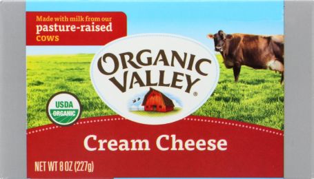 ORGANIC VALLEY: Organic Pasteurized Cream Cheese Bar (8 oz)