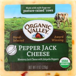 ORGANIC VALLEY: Organic Pepper Jack Cheese (8 oz)