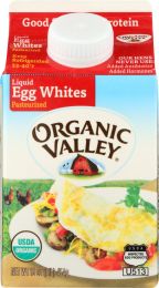 ORGANIC VALLEY: Organic Pasteurized Liquid Egg Whites (16 oz)