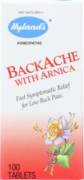 HYLAND'S: Backache with Arnica Homeopathic Natural Relief (100 Tablets)