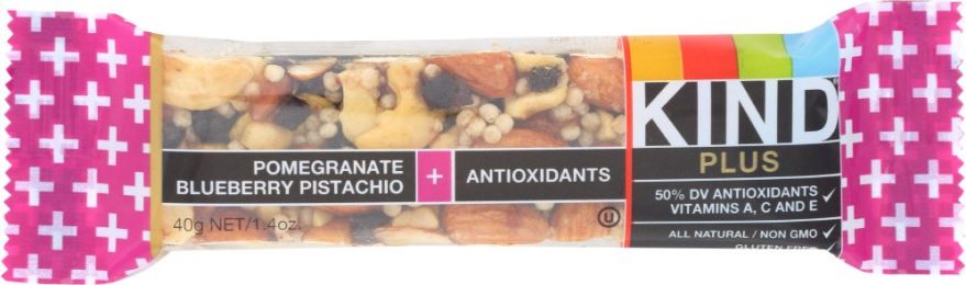 KIND: Plus Pomegranate Blueberry Pistachio + Antioxidants Bar (1.4 Oz)