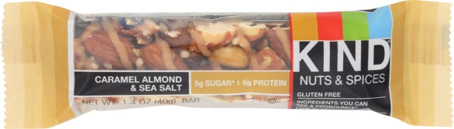 KIND: Nuts and Spices Caramel Almond and Sea Salt Bar (1.4 Oz)