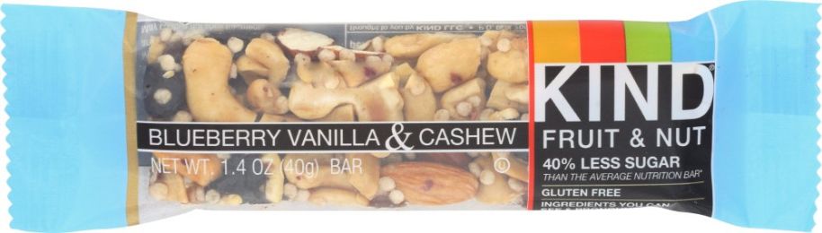 KIND: Fruit and Nut Blueberry Vanilla and Cashew Bar (1.4 Oz)