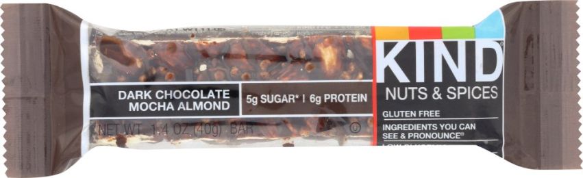 KIND: Nuts and Spices Dark Chocolate Mocha Almond Bar (1.4 Oz)