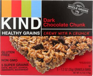KIND: Healthy Grains Granola Bars Dark Chocolate Chunk 5 Count (6.2 oz)