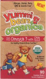 YUMMI BEARS: Omega 3 & Chia Seed Organic (90 pc)
