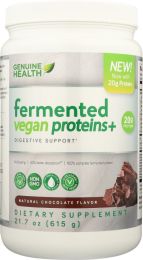GENUINE HEALTH USA: Protein Fermented Vegan Chocolate Organic (600 gm)
