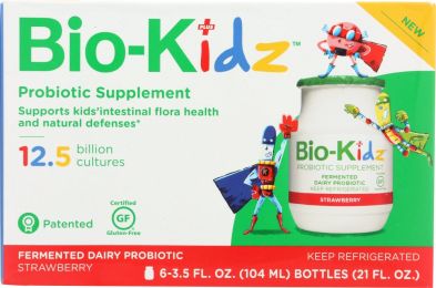 BIO K: Probiotic Kidz Strawberry Six Pack (21 oz)