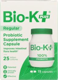 BIO K: Pobiotic Supplement Capsule Regular 25 Billion Cultures (15 cp)