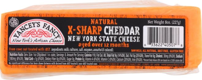 YANCEYS FANCY: Cheese Extra Sharp Cheddar Stick (8 oz)