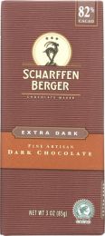 SCHARFFEN BERGER: 82% Cacao Extra Dark Chocolate Bar (3 oz)