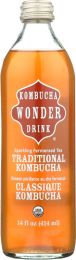 KOMBUCHA WONDER DRINK: Organic Traditional Kombucha (14 oz)