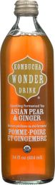 KOMBUCHA: Wonder Drink Asian Pear & Ginger (14 oz)
