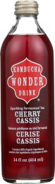 KOMBUCHA: Wonder Drink Tea Cherry Cassis (14 oz)
