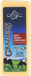 GRAZIERS: Milk Raw Sharp Cheddar (8 oz)