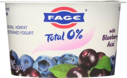 FAGE: Total 0% Blueberry Acai Greek Strained Yogurt (5.3 oz)