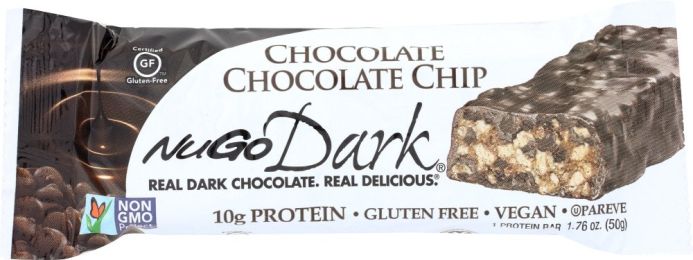 NUGO: Dark Chocolate Chocolate Chip Nutrition Bar (1.76 oz)