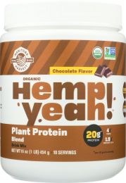 MANITOBA HARVEST: Hemp Yeah! Chocolate Protein Powder Plant (16 oz)