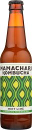 MAMACHARI KOMBUCHA: Mint Lime Kombucha (12 fl oz)