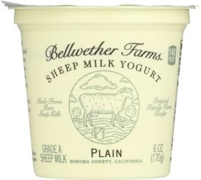 BELLWETHER FARMS: Sheep Milk Yogurt Plain (6 oz)
