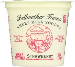 BELLWETHER FARMS: Sheep Milk Yogurt Strawberry (6 oz)