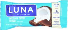 LUNA: Chocolate Dipped Coconut Nutrition Bar (1.69 Oz)