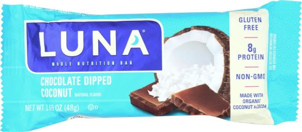 LUNA: Chocolate Dipped Coconut Nutrition Bar (1.69 Oz)