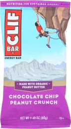 CLIF BAR: Chocolate Chip Peanut Crunch Energy Bar (2.4 oz)